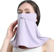 [OZ SMART SUN PROTECTION] Summer Sun Protection Face Mask, UV Cover for Women with Neck Scarf/Cooling Flap, UPF 50+ Bike Face Shield, Balaclava, Gaiter for Fishing, Cycling, and Outdoor Activities