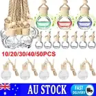 Car Hanging Diffuser Air Freshener Perfume Empty Glass Bottle Container Ornament