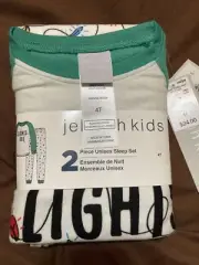 Jellifish kids Super Cute two piece unisex sleep set, Size 4T New With Tags