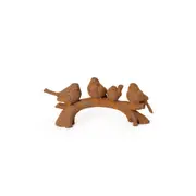 Birds on Branch Cast Iron Sculpture Home/Garden Display Decor 31x14cm Rust