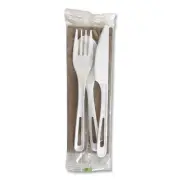 World Centric CUTLERY,SET,RIBBED,250,WH AS-PS-TNL WORLD CENTRIC World Centric