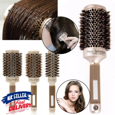 Hair Brush Round Barrel Professional Ceramic&Ionic Thermal with Boar Bristle