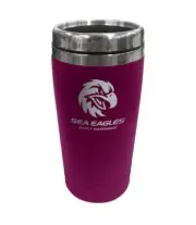 NRL Coffee Travel Mug - Manly Sea Eagles - 450ml Drink Cup Double Wall
