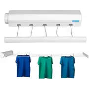 5-Line Retractable Clothesline Wall Mounted Clothes Line Clothes Hanging Line