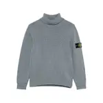 [Stone Island] Stone Island Roll-neck Logo-patch Sweater 14 A GREY
