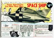 Vintage Comic Book Ad for Spaceship Refrigerator Locker Magnet