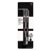 CoverGirl Easy Breezy Brow Fill + Define Pencils with Sharpener 500 Black Noir