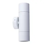 Pillar Light Up/Down 12V MR16 White IP65 Round Back Plate