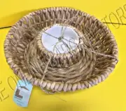 Space Home Light Wicker Round Serving Basket Chip Dip Veggie Fruit Tray Party SM