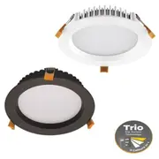 170mm Deco-20 LED Downlight 20w White, Black CCT 20432, 20433 Domus Lighting