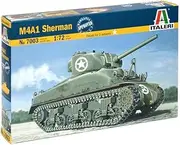 Italeri 1:72 Scale M4A1 Sherman Tanks Military Vehicles Model Kit
