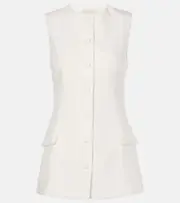 [Faithfull] Faithfull Jane linen vest AU 10 white