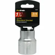 3/4 Inch Drive x 1-1/4 Inch 12-Point Socket SAE Pro-Grade 16207