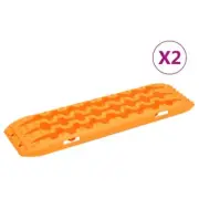 Orange Traction Boards Set of 2 106x30.5x7 cm Durable Nylon Recovery Gear