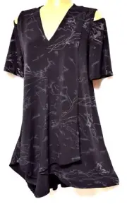 TS TAKING SHAPE plus size XS / 14 Grace Glitter Top cold shoulder NWT rrp$120!