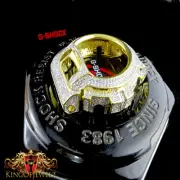 Casio G-Shock/G Shock 6900 Cz White On Yellow Watch Bezel 2ctw Men's New