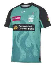 Brisbane Heat BBL Mens Nike Promo Match Ss Jersey Home by Sporting House