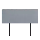 Linen Fabric Double Bed Deluxe Headboard Bedhead - Berlin Blue