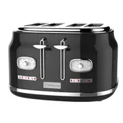 Westinghouse Retro Series 4 Slice Toaster with Removable Crumb Tray - Black