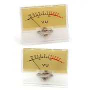 2pcs T-90 VU Panel Meter DB Level HIFI Audio Amplifier Chassis w/ Backlight