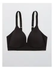 [Aerie] Sunnie Wireless Lightly Lined Bra in True Black