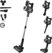 Farberware Cordless Pro Stick Vacuum Cleaner, Powerful Suction with 2 Speeds for Carpet and Hard Floors, Converts to Handheld Vacuum for Pet Hair