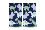 2x Onkaparinga Kids 60x120cm Beach Pool Towel Absorbent Cotton Patterned Dinos