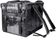 Food Delivery Bag 62L Shoulder Locks Insulated Refrigerating Cabin Takeout Cabinet Food Delivery Container Delivery Box (Color : Black)