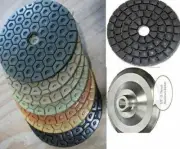 5" granite marble terrazzo sandstone lapidary polish pad buff 29 aluminum backer