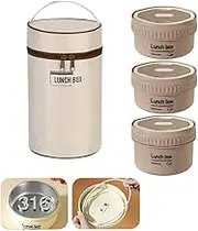 Vacuum Steel Leak Proof and Insulated Steel Three-Layer for Lunch Food Container, Warm Box, Lunch/Snack