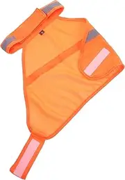 WEKAMOS Dog Reflective Breathable High Visibility Summer Clothes for Walking Running Hiking Fluorescent Orange S for and Increased Safety