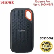 SSD SanDisk 1TB 2TB Extreme Pro Portable NVMe SSD up to 2000MB/s SDSSDE81