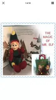 The MAGIC OF MR ELF Plush & Book in Tote Bag Christmas Tradition by K C Padden