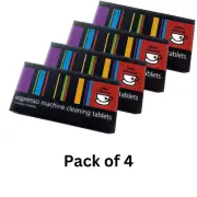 Cafetto Cino espresso machine cleaning tablets pack of 4 coffee machine clean