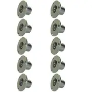 10 chassis panel mount male XLR metal solder connectors