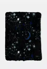 New VICTORIA'S SECRET Sherpa Blanket Black/White Fleece Blanket 50X60