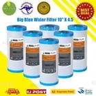 6 X Big Blue 5 Micron Replacement Carbon Water Filter Cartridges 10" x 4.5"
