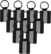 OSOLADY 10Pcs Double Sided Reflective Pendants High Visibility Keychain Tags for Gear Backpack Zipper Pulls Adorable Reflectors for Night Use Fluorescent Backpack Accessories