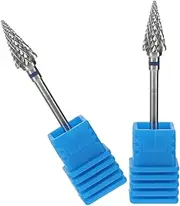BIUDECO Complete Nail Care 2pcs Nail Grinding Bits Cuticle Drill Pedicure File Bits Manicure Drill Tungsten Steel