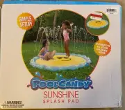 New in Box Pool Candy Water Sunshine Splash Pad Smiley Sun Simple Set Up!