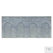 R7385 Skaledale OO Mid Level Arched Retaining Walls x2 (Engineers Blue Brick)