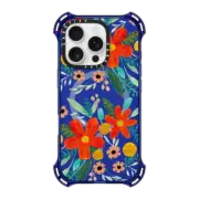iPhone 16 Pro Bounce Case MagSafe Compatible Red Flowers