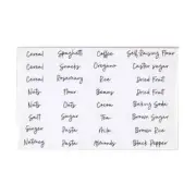96 Pack Pantry Labels with Black Cursive Font Food Stickers Storage Label