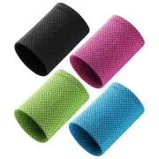 2pcs Wristbands Sports Sweat Wristband Arm Shaper Build Moisture Absorption
