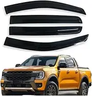 Side Window Visor, Compatible with Ford Ranger T9 Raptor Arquus Trigger 2023-2025 Window Rain