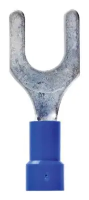 Jandorf 60923 Copper Vinyl-Insulated 1/4 in. Stud Spade Terminal 16 to 14 AWG