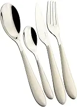 Bugatti GGAU-023F50 Gioia 24-Piece Dinner Set SAN/Steel 22 x 8 x 30 cm Ivory