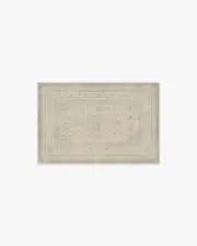 60' x 90' | Machine Washable Runner Rug | Kid & Pet Friendly | Indoor Rug | Rowan Soft Grey & Ivory Rug | Ruggable