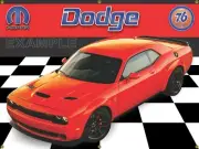2018 DODGE HELLCAT SRT WIDEBODY GO MANGO CAR GARAGE SCENE BANNER SIGN MURAL ART