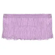 5 Yards 4 Inch Chainette Fringe Trim Tassel Sewing Trim, Light Purple